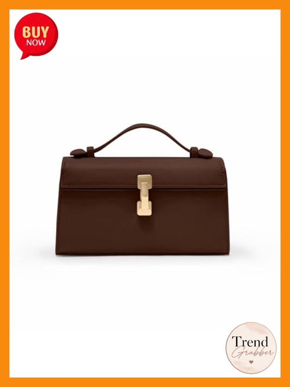 3-in-1 PU Leather Crossbody Clutch Bag - Adjustable Strap